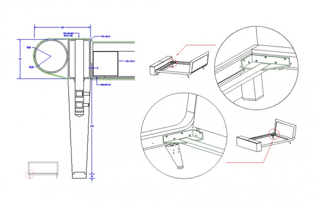 SCARLETT Bed details drawing