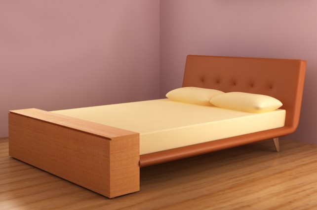 SCARLETT Bed with foot-board furniture rendering